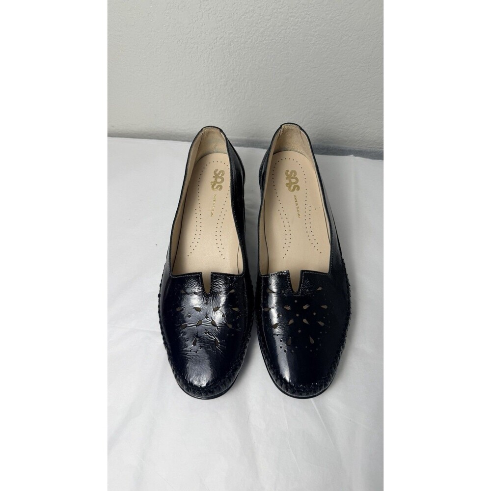 SAS Women’s 8.5 W Black Leather Comfort Pumps Shoes Made in USA
